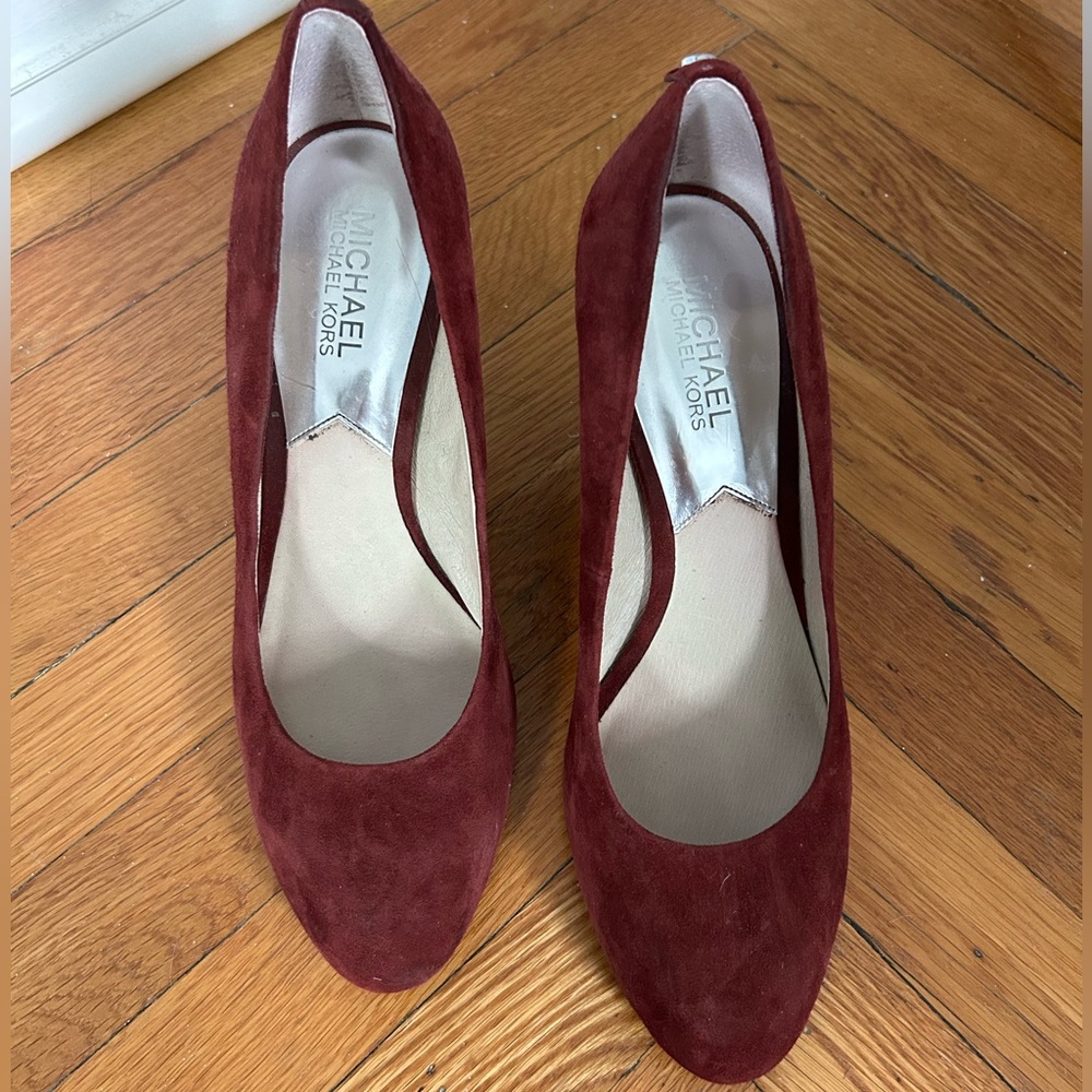 Size 8.5 Michael Kors Dark Red Heels
